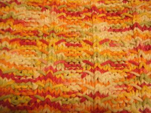 Simple Sunrise Washcloth