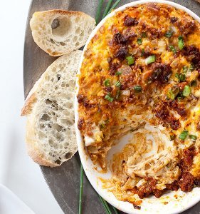 Cheesy Chorizo and Caramelized Onion Dip