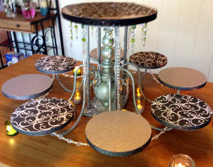 Upcycled Chandelier Dessert Stand