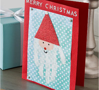 Handprint Santa Card