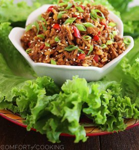 Awesome Asian Chicken Lettuce Wraps for Four