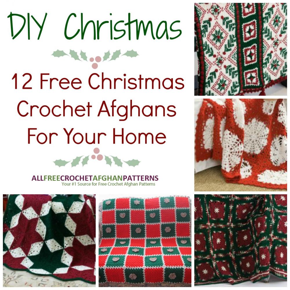 DIY Christmas 21 Free Christmas Crochet Afghan Patterns For Your Home