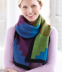 Knit Paintbox Scarf