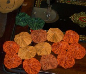 Cute Scrap Pumpkin Doily