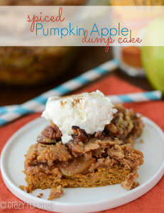 Spiced Pumpkin Apple Dump Cake