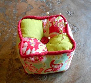 Scrumptious Scrappy Four Square Pincushion