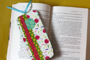 Scrappy Fabric Bookmark
