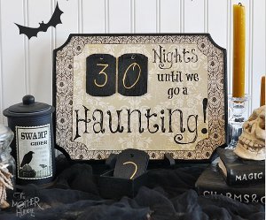 DIY Haunted Halloween Countdown