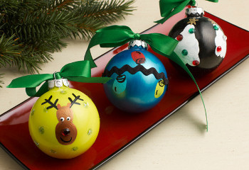 Fingerprint Homemade Christmas Ornaments