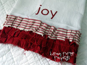 Ruffled Flour Sack Dishtowels