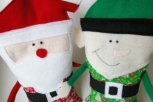 Snuggly Christmas Character Rice Bags