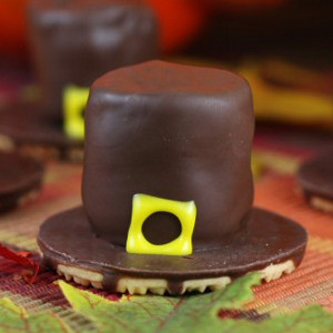 Pilgrim Hat Thanksgiving Cookies