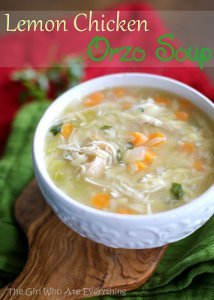 Lemon Chicken Orzo Soup