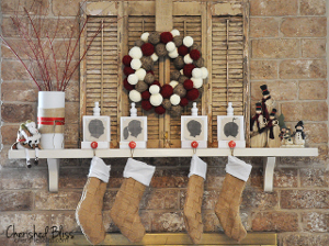 Burlap Christmas Stockings