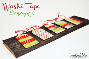 Easy Washi Tape Ornaments