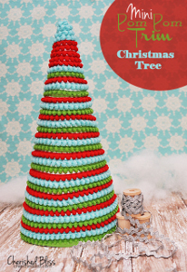 Mini Pom Pom Table Top Christmas Tree