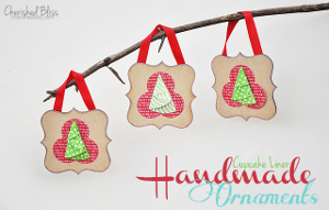 Cupcake Liner Ornaments