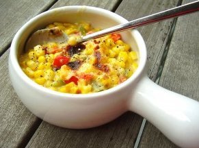 Creamy Corn and Bell Pepper Bake