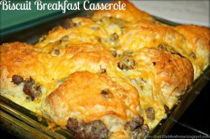 Sausage and Biscuits Breakfast Casserole