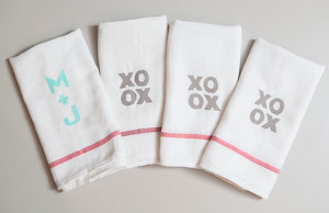 Pretty Tea Towel Favors