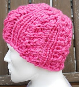 Pink Poinsettia Hat