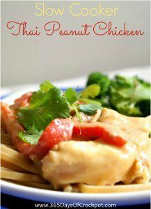 Slow Cooker Thai Peanut Chicken