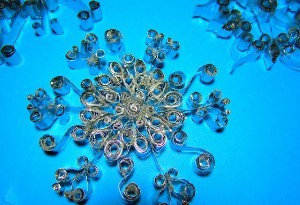 Quilled Aluminumn Snowflakes