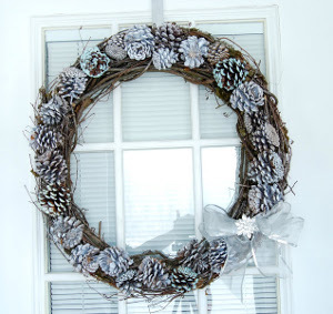 Glamorous Pine Cone Wreath