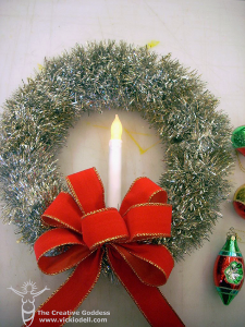 Homemade Tinsel Wreath