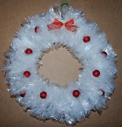 4 Wreaths Made  from Recycled  Materials  
