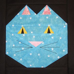 Happy Cat Quilt Block