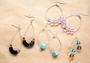 5-Minute Hoop Earrings 3 Ways