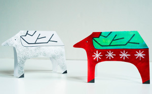Holiday Reindeer Cards Printable