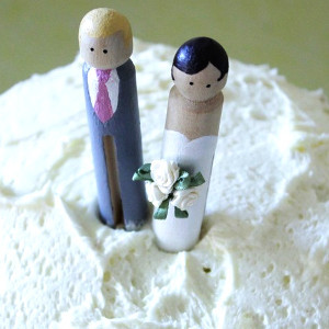 Bride and Groom Cake Topper