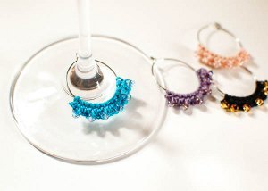 Easy Crochet Wine Glass Charms