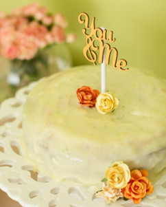 You and Me Romantic DIY Cake Topper