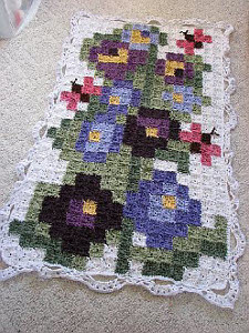 Oversized Cross-Stitch Inspired Afghan