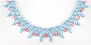 Pastel Crystal Net Necklace