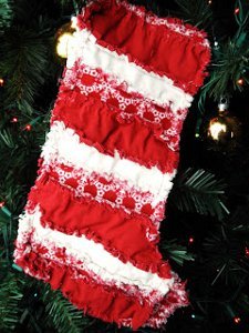 Ruffles and Rags Christmas Stocking