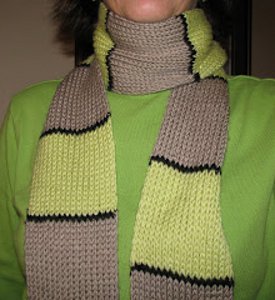 Striped Block Scarf