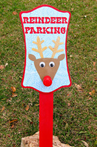 Reindeer Light Up Christmas Sign