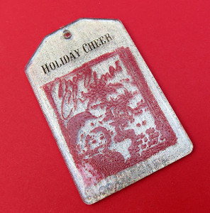 Holiday Cheer Embossed Acrylic Christmas Tags
