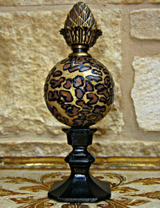 Decorative Safari Print Finial