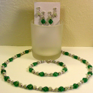 Jade Floral Jewelry