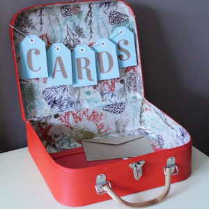 Charming Suitcase Card Box