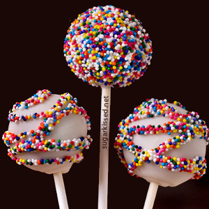 Colorful Funfetti Cake Pop Recipe