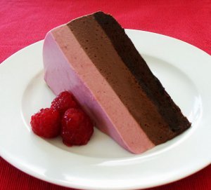 Unbelievable Chocolate Raspberry Mousse Cake
