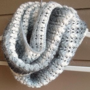 Lace and Mohair Infinity Scarf