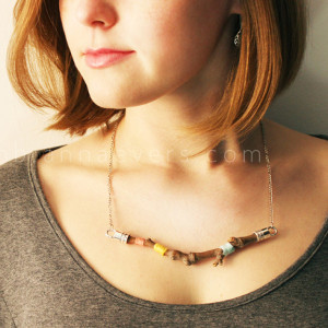 Rustic Spring Branch Necklace