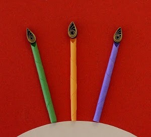 Quilled Spills for Birthday Candles and More